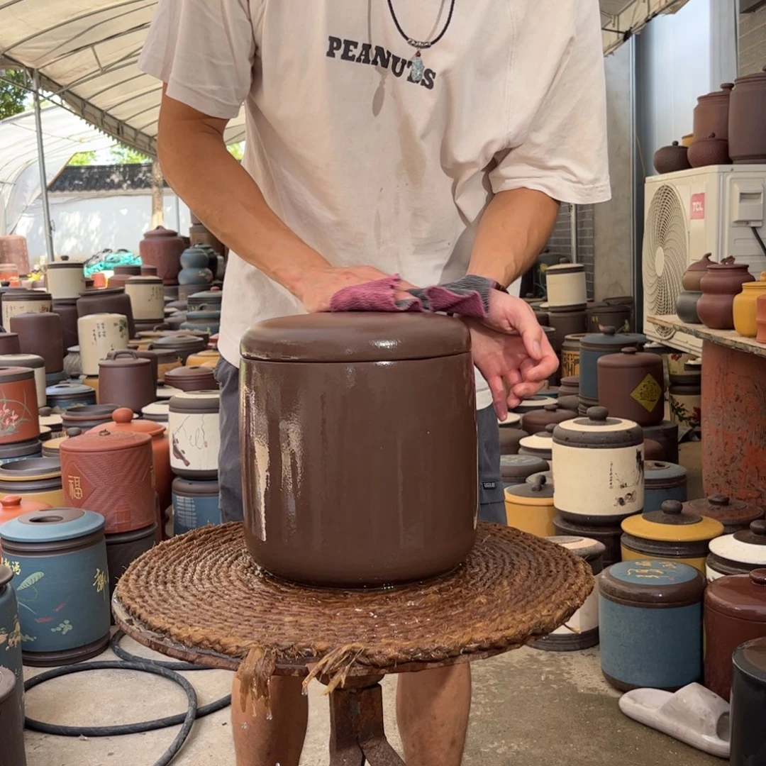 紫砂茶叶罐8 饼茶叶罐