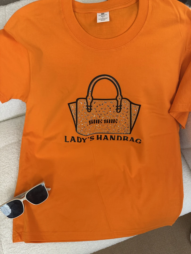 420潮牌烫钻高档女装T恤百搭网红短袖时尚休闲上衣宽松ins