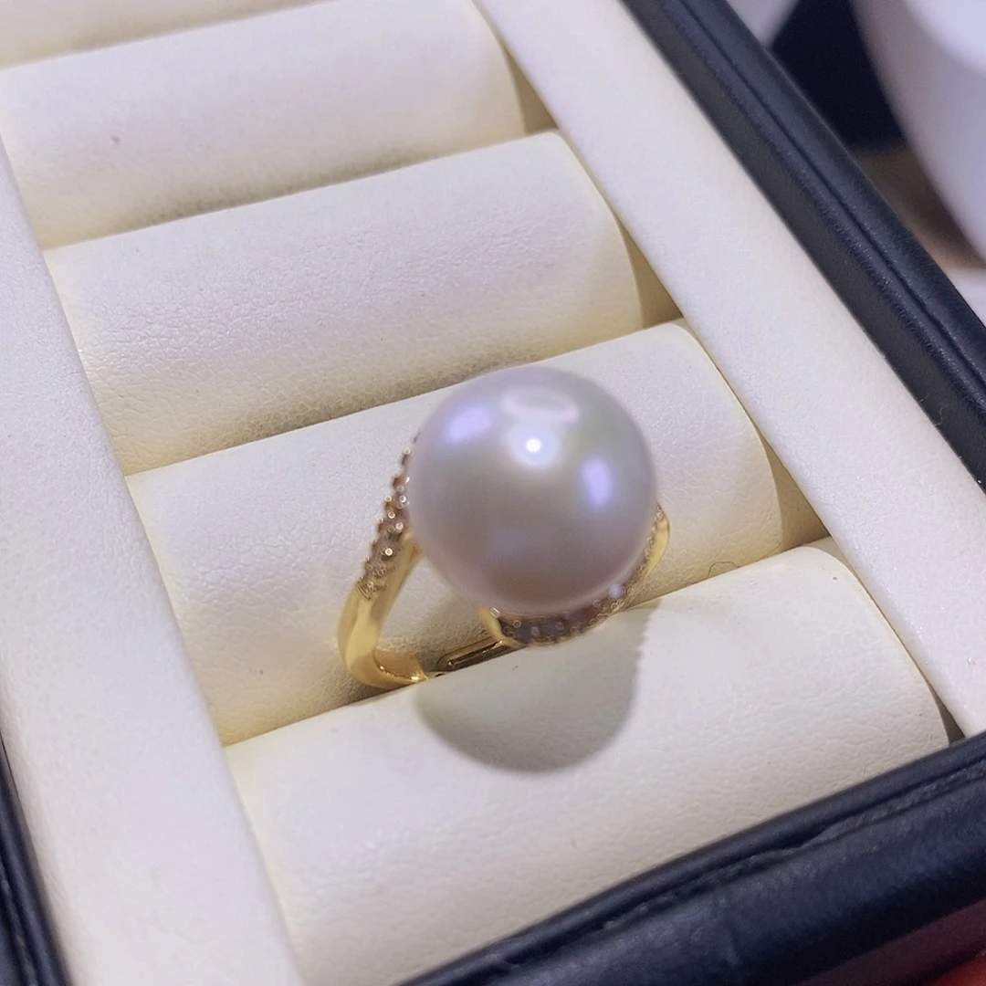 淡水珍珠戒指合金