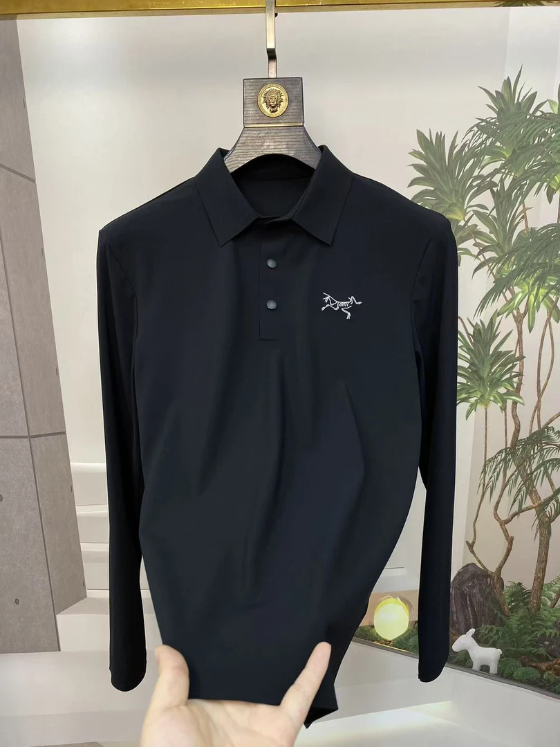 春夏男秋季休闲常规Polo衫polo长袖秋冬男士