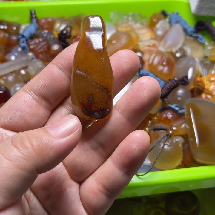 玛瑙/玉髓颈饰未镶嵌坐**起2203