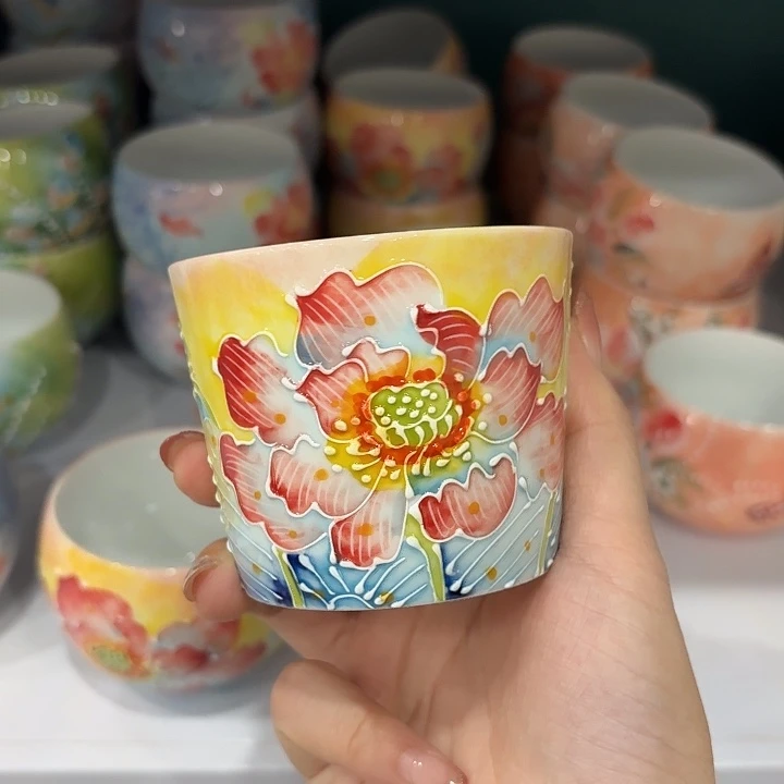 杯景德镇釉下五彩手绘