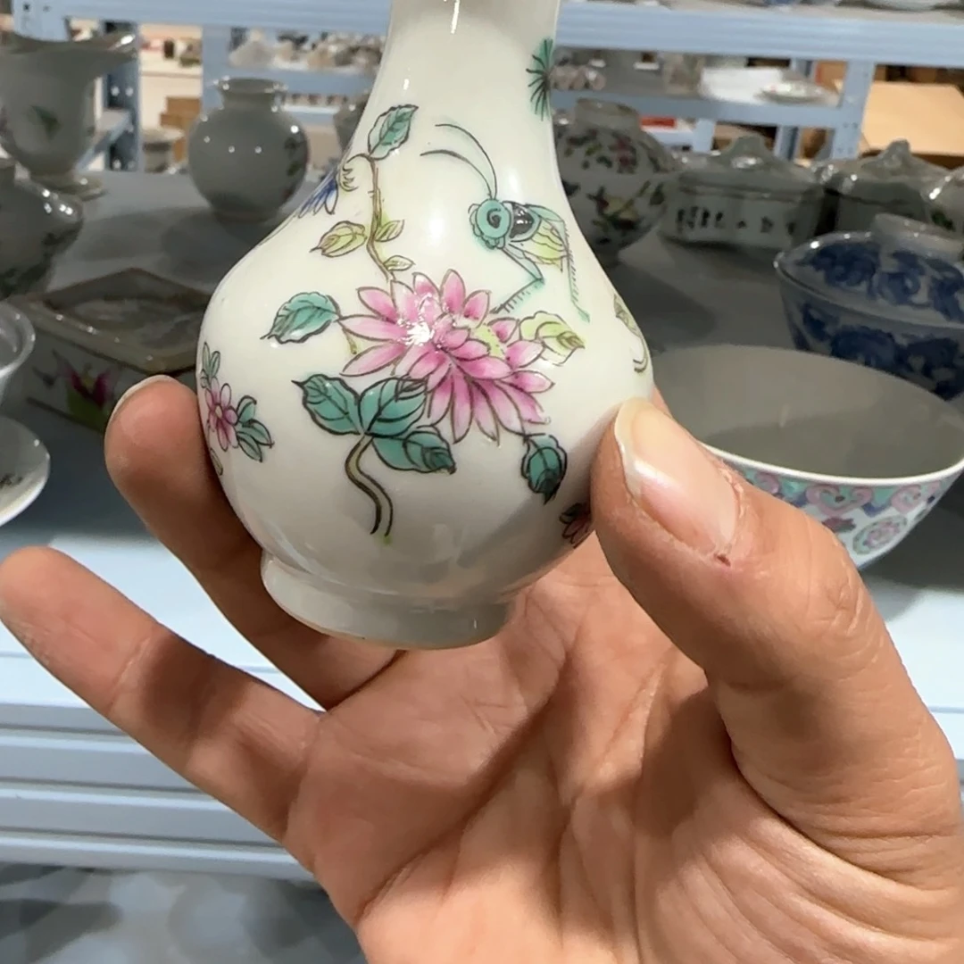 瓷片摆件手绘瓷器全部处理