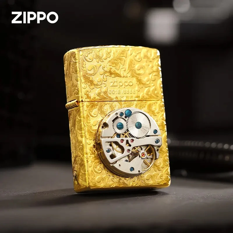 ZIPPO/之宝打火机专属【时光恋人】七夕/情人节送礼镀金浪漫珍藏