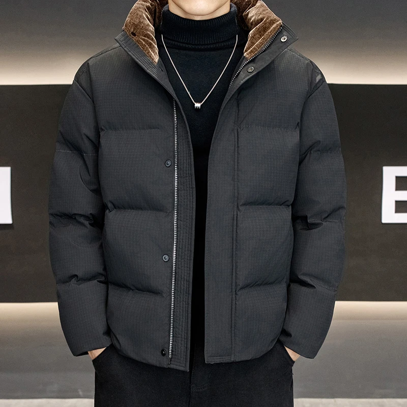 棉衣棉服冬季男士新款立领防寒保暖高级感潮流百搭外套简约风上衣