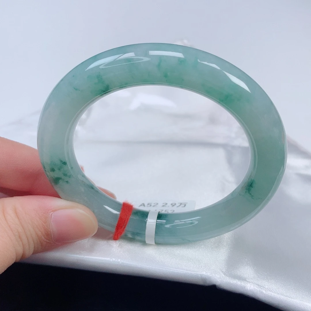 未镶嵌手镯翡翠52圆条