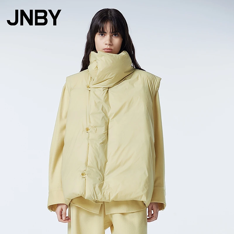 【90白鸭绒】JNBY/江南布衣秋冬羽绒马甲女新中式国风外套5N9C12840