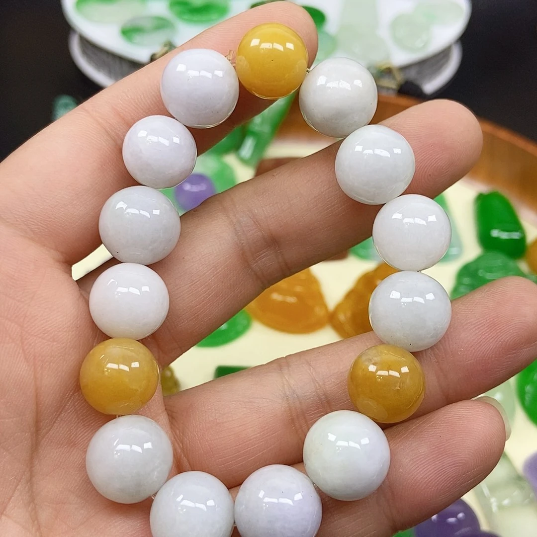 翡翠未镶嵌颈饰珠珠