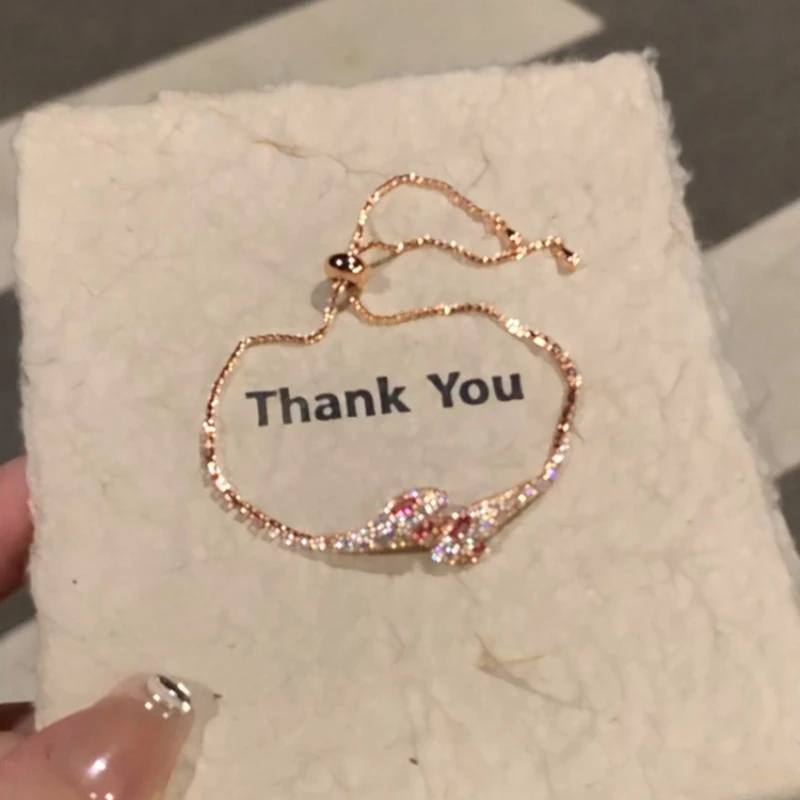 铜合金手链 饰品「红色灵蛇」超闪微镶锆石小红蛇手链轻奢新款时尚