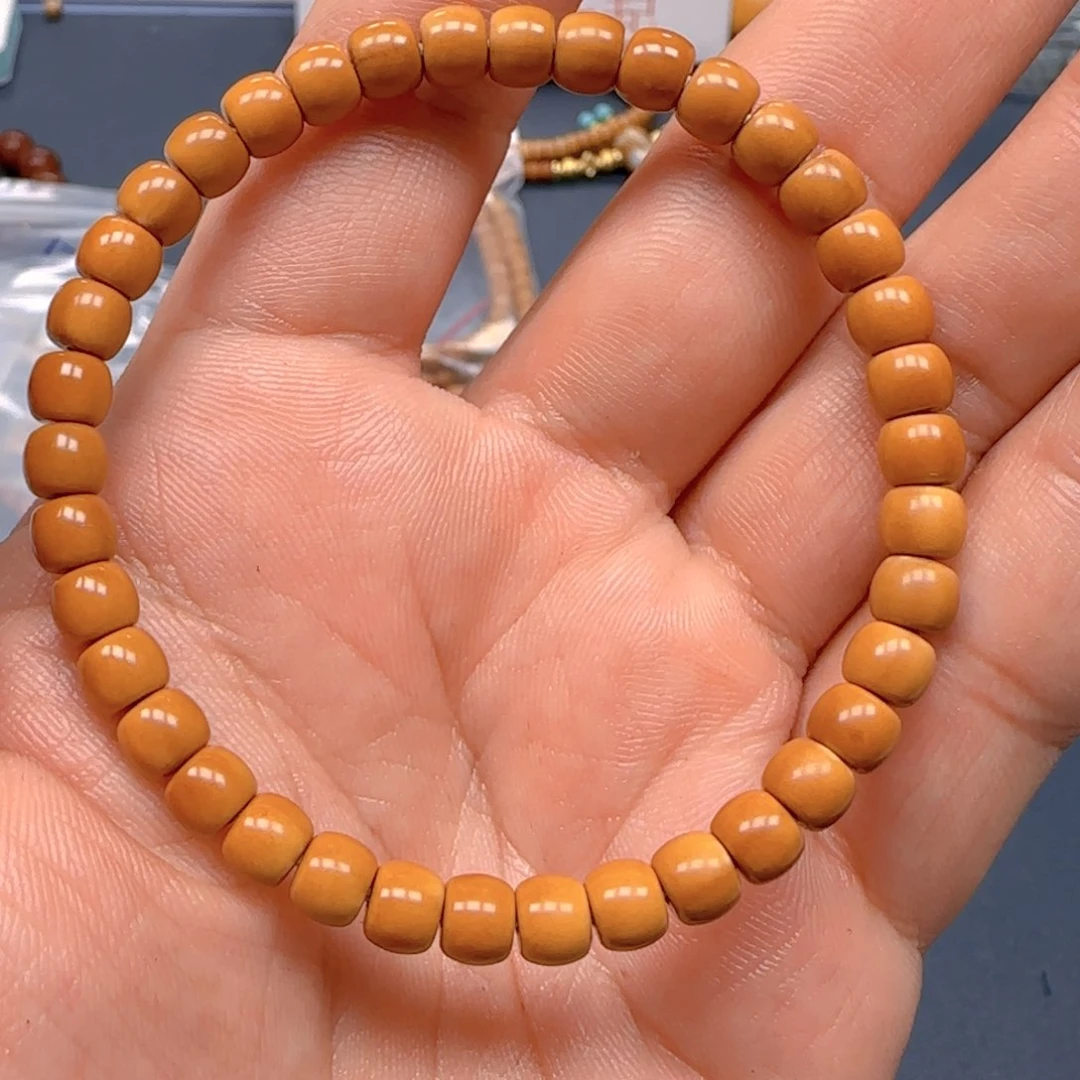 橄榄核手串老挝SS级核尖极限弧尺寸6