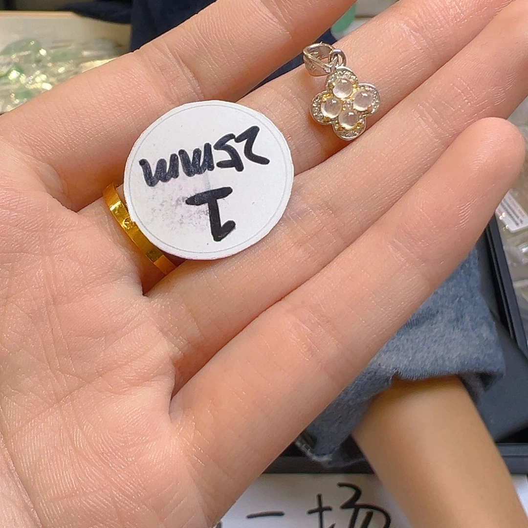 翡翠颈饰银S925镶嵌翡翠
