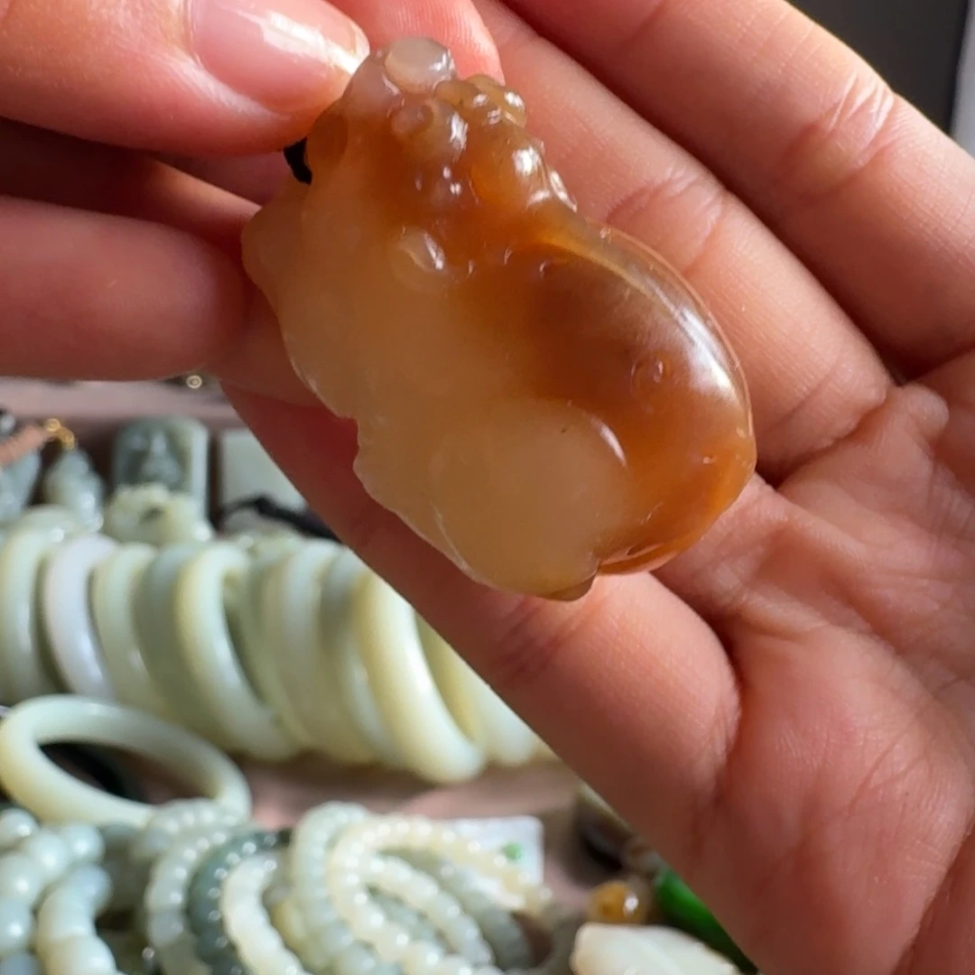 手链未镶嵌和田玉（糖玉）
