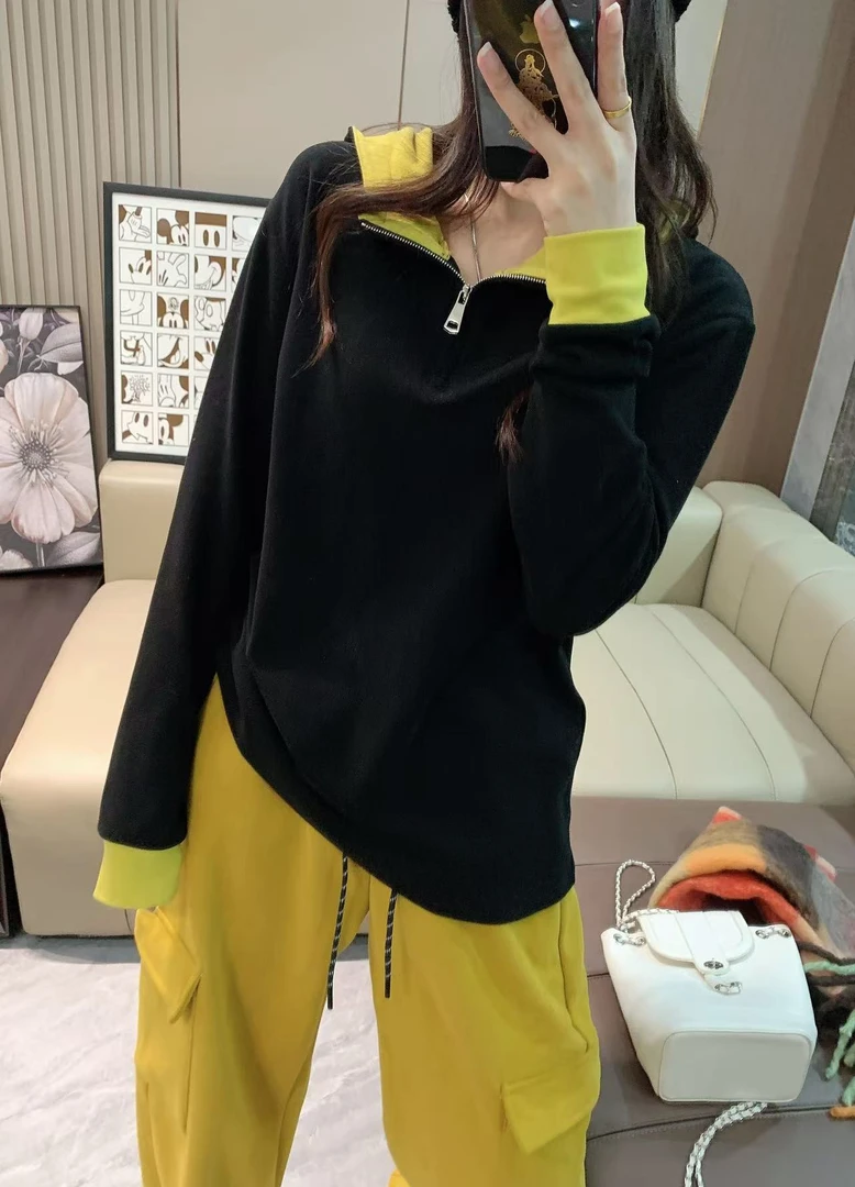 找大西推荐（简约风立领帽衫）82233#