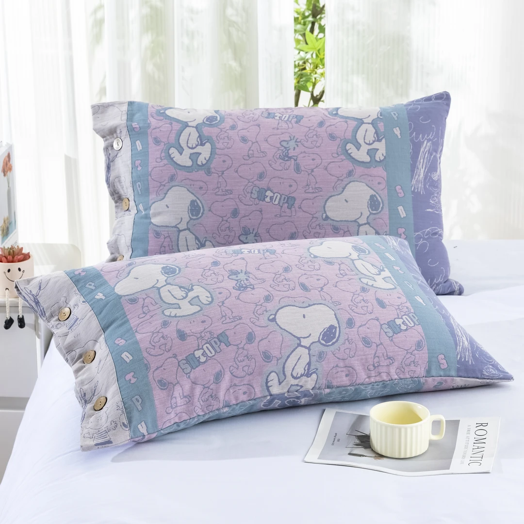 【涂鸦史努比】 52*78cmA类双层纱枕套