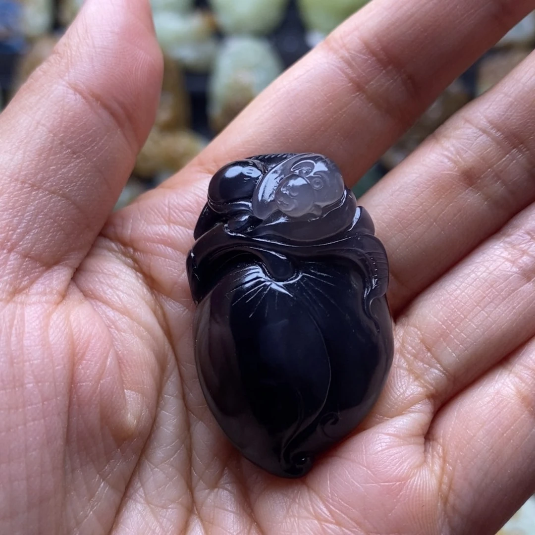 吊坠(不含链)未镶嵌和田玉（糖玉）