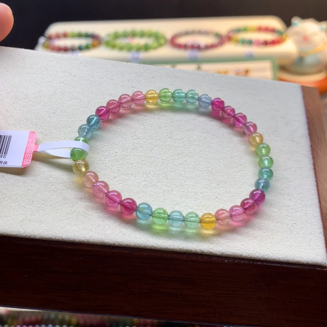 未镶嵌手链碧玺艳丽彩虹碧玺