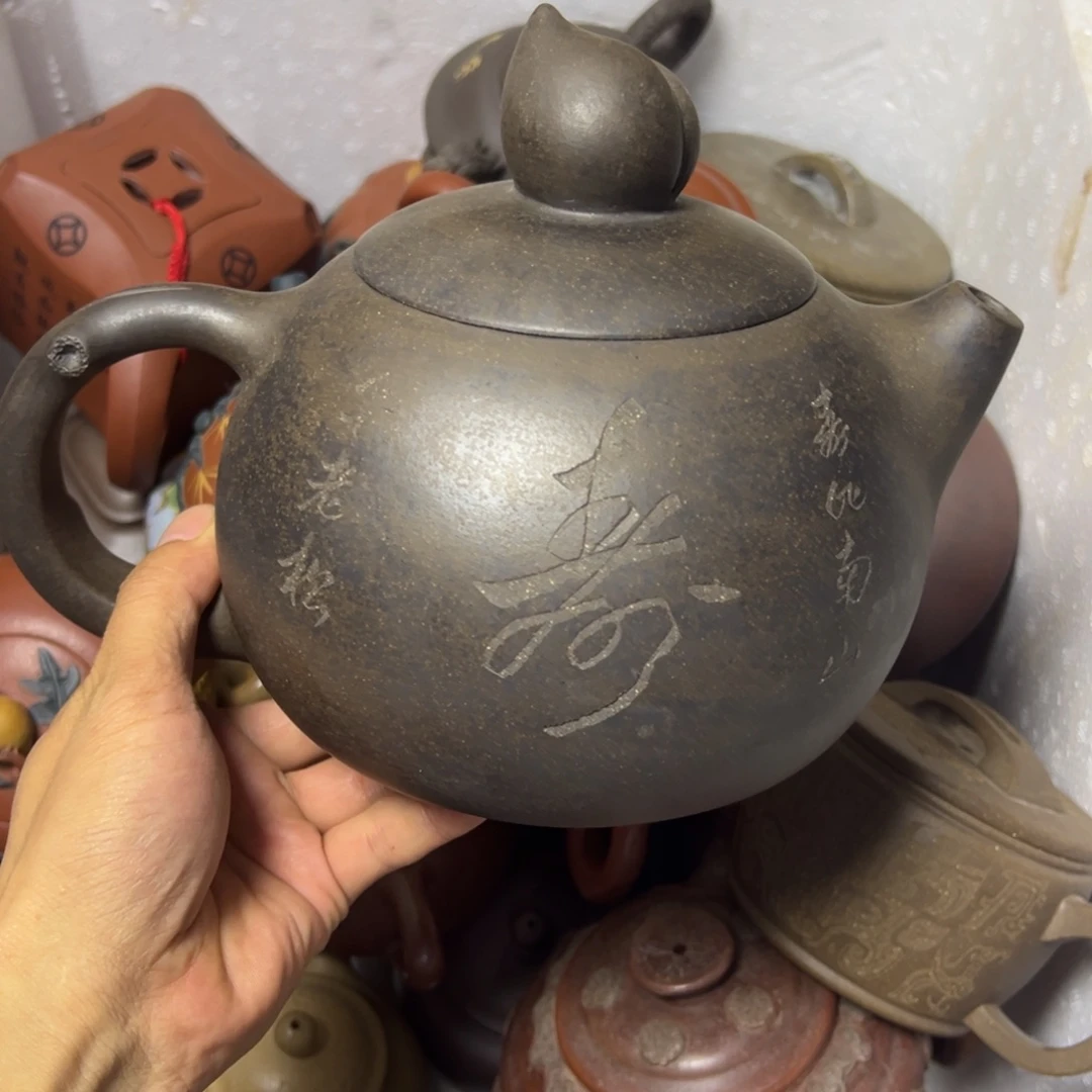 紫砂茶壶宜兴原矿紫砂壶1800毫升容量