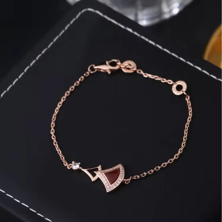 铜合金合成锆石手链 《货号1733》裙子手链（链长15+3）