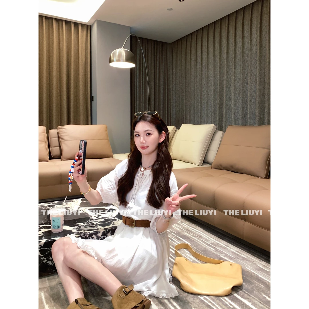 【LIUYI】爱乐之城~夏季波西米亚风设计感连衣裙54232