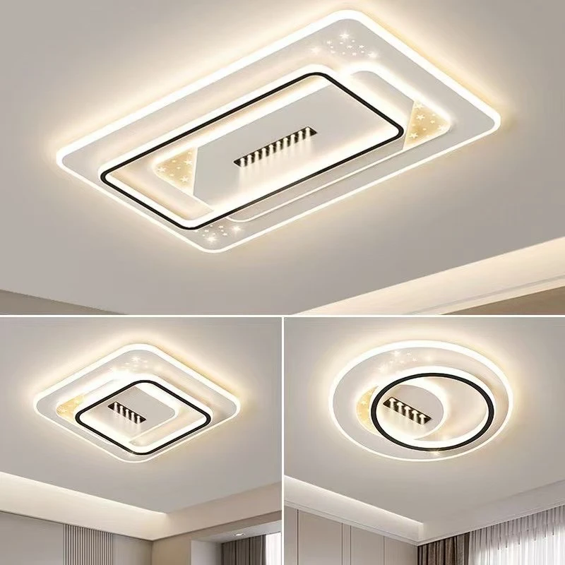 客厅吸顶灯简约大方2025年新款网红灯具卧室餐厅套餐灯具