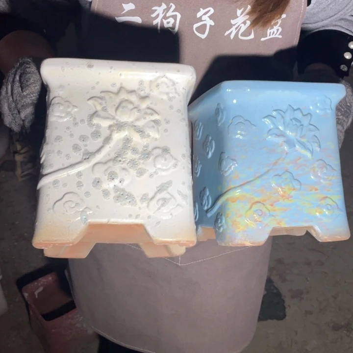 紫砂花盆口16高19正品正品