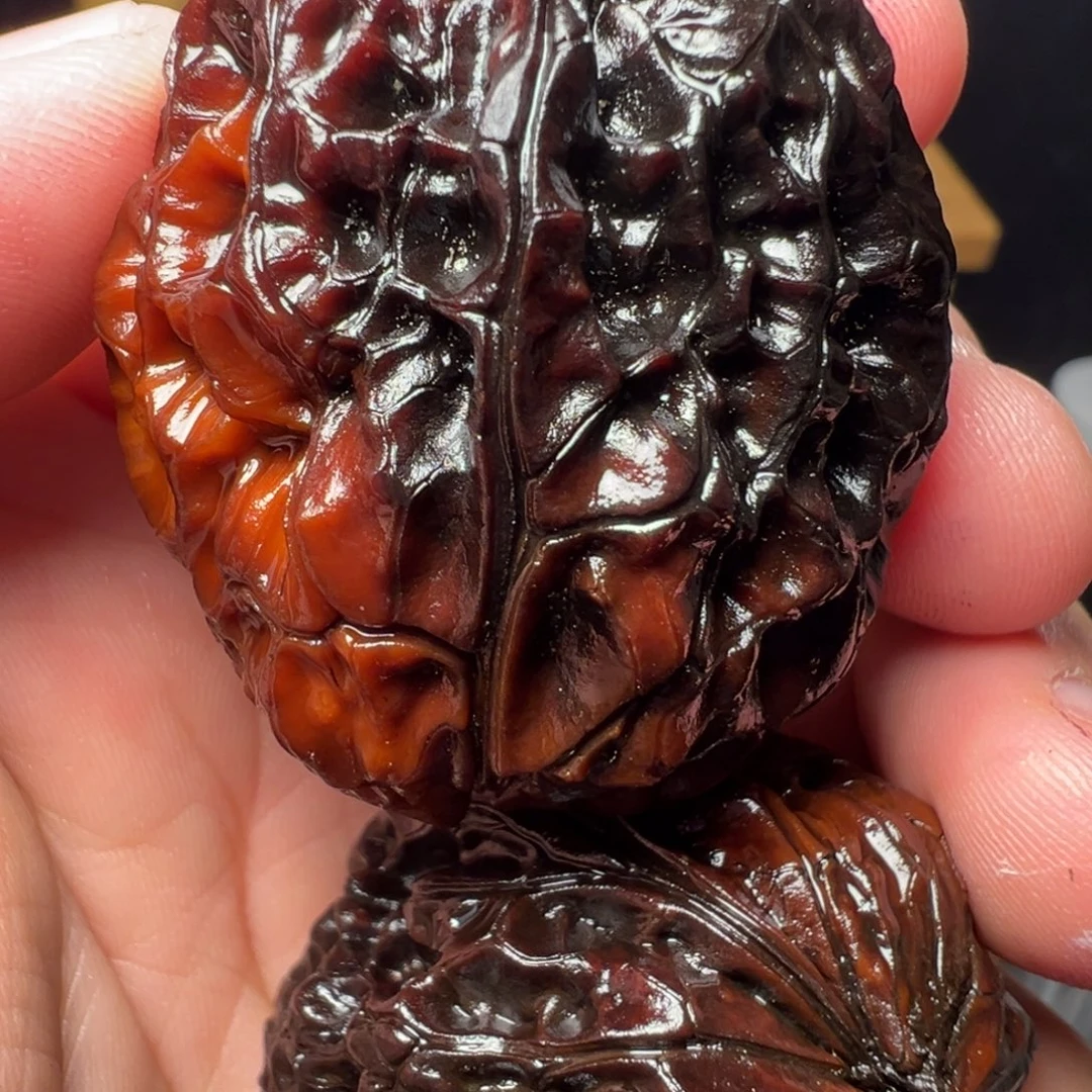 文玩核桃吊坠紫衣将军膀38mm