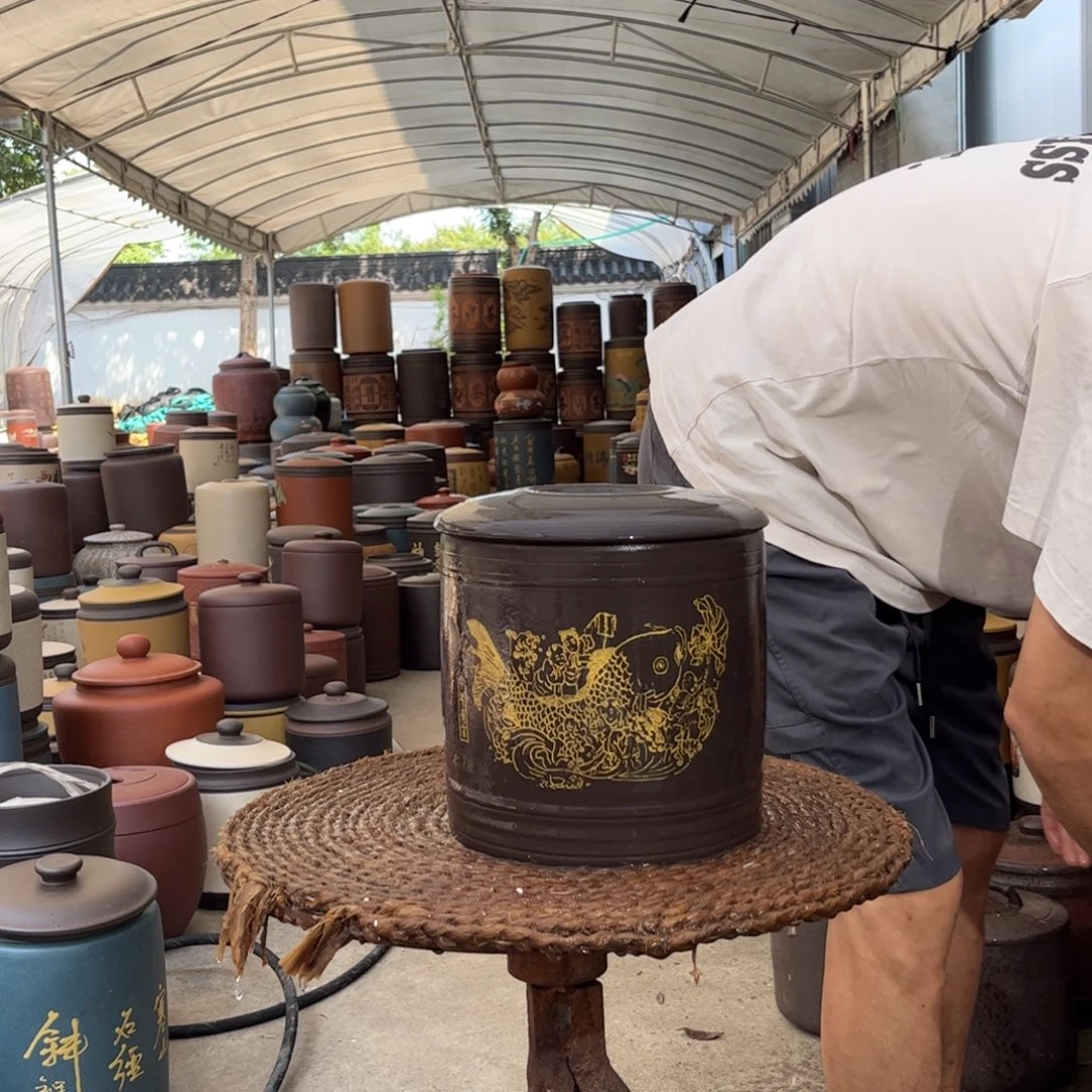 紫砂茶叶罐7 饼茶叶罐