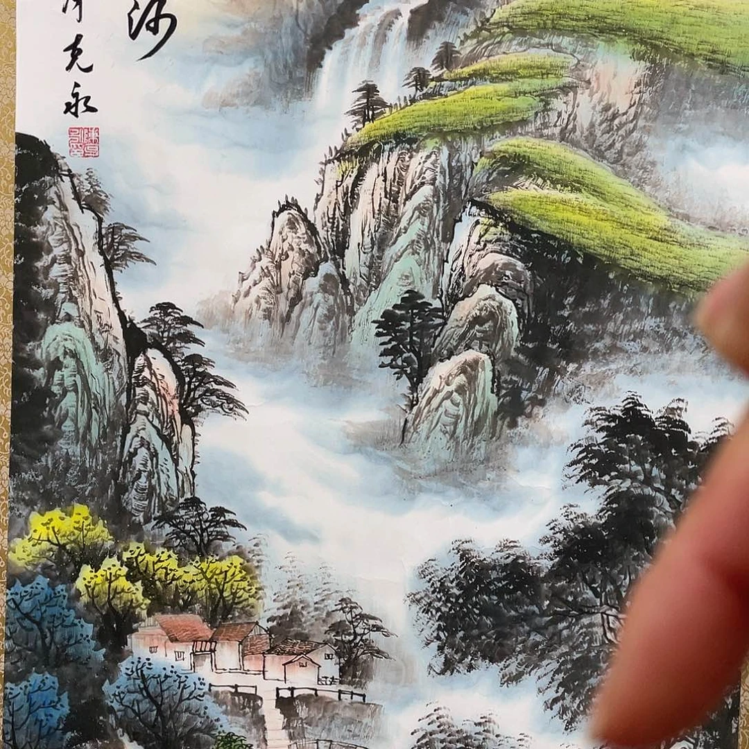 国画老师手绘带运险w