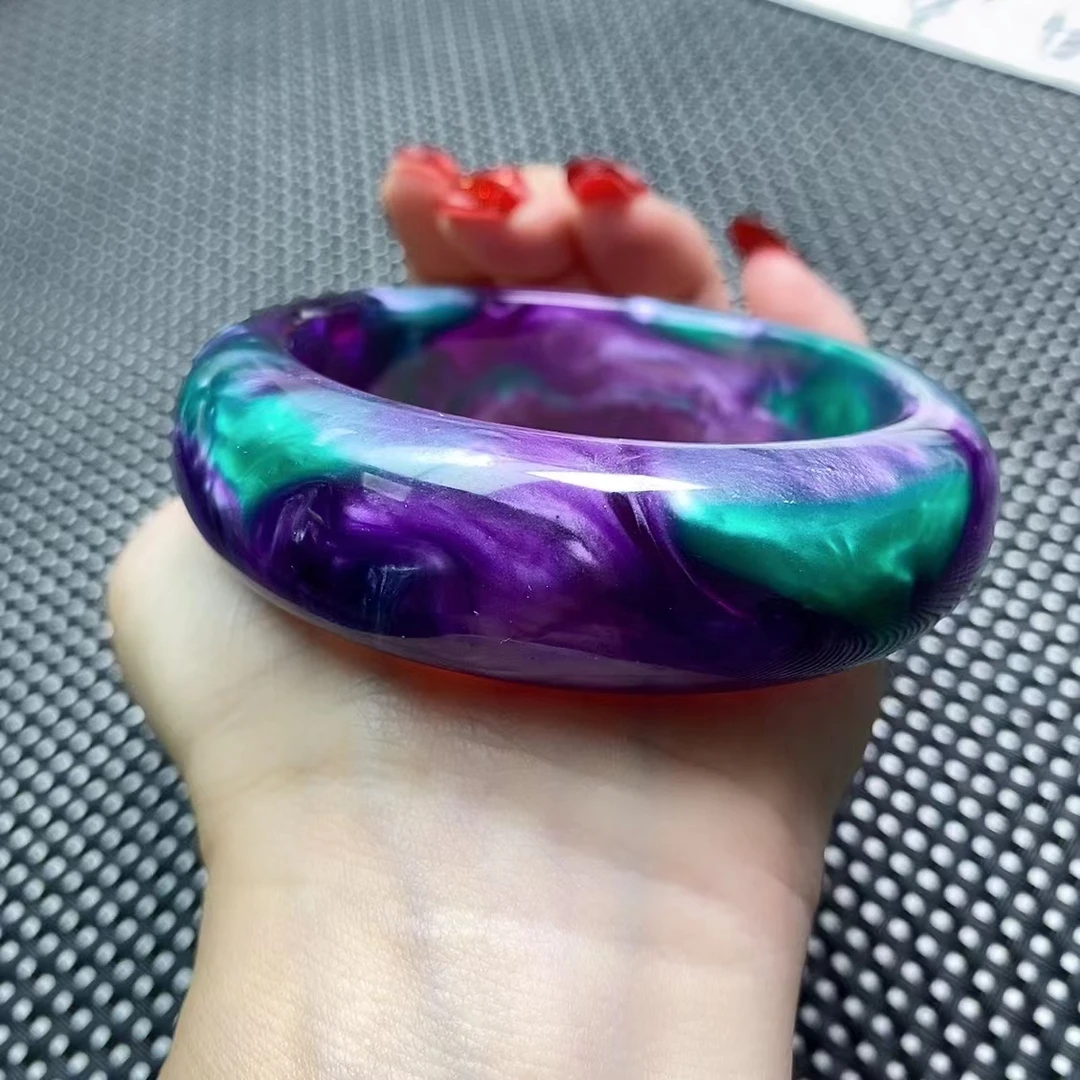 [小石]Q79紫绿溜常规手镯