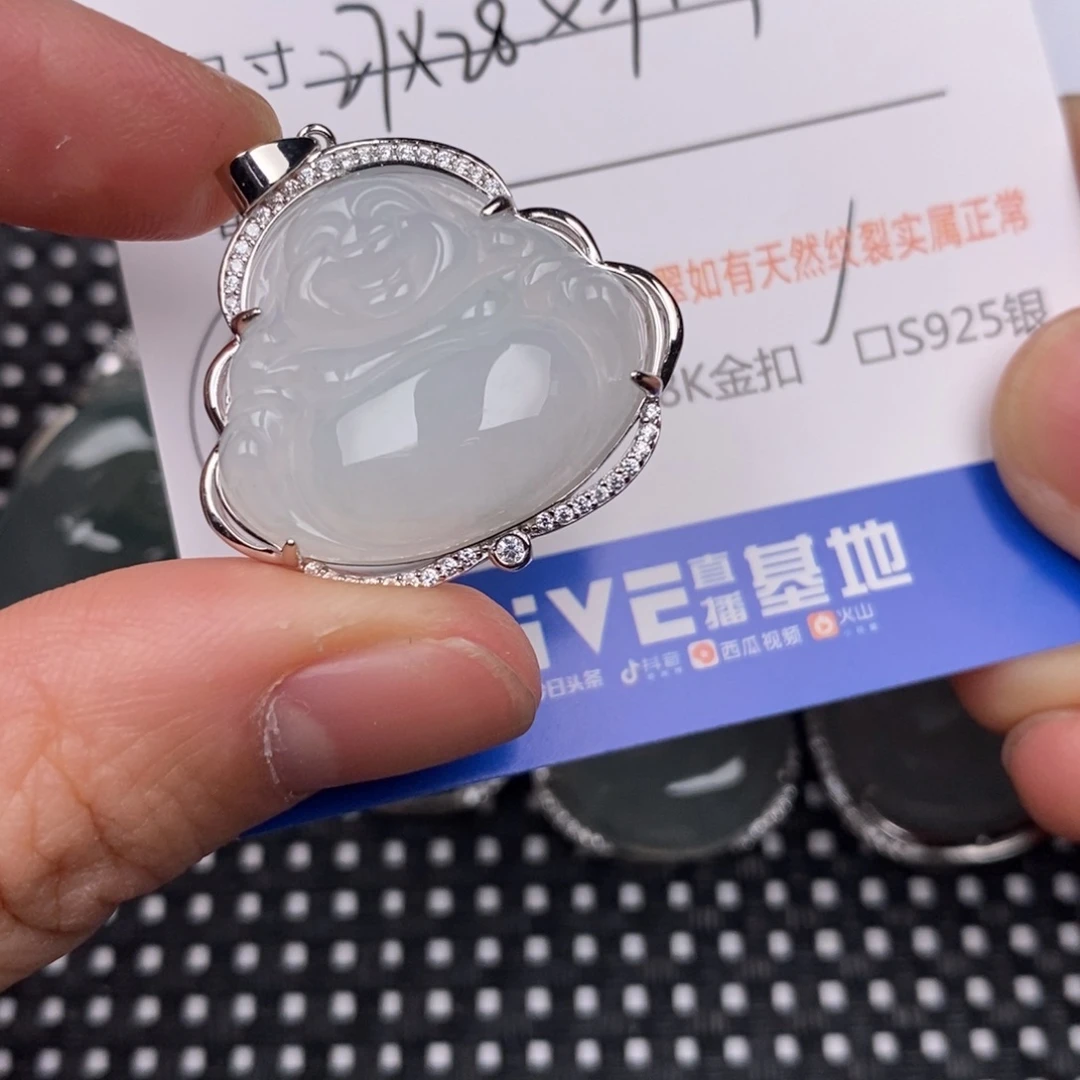 *****翡翠银S925镶嵌颈饰