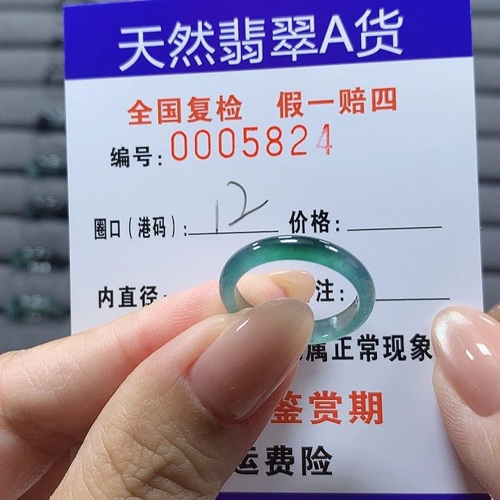 未镶嵌戒圈翡翠5821