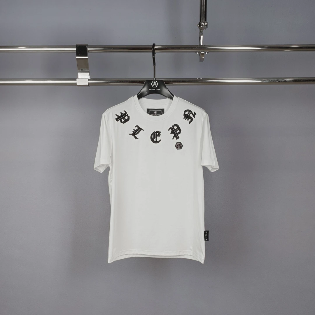 PLIPHPP PLEPN正品PP春夏经典立体字母刺绣男士百搭短袖T恤1697