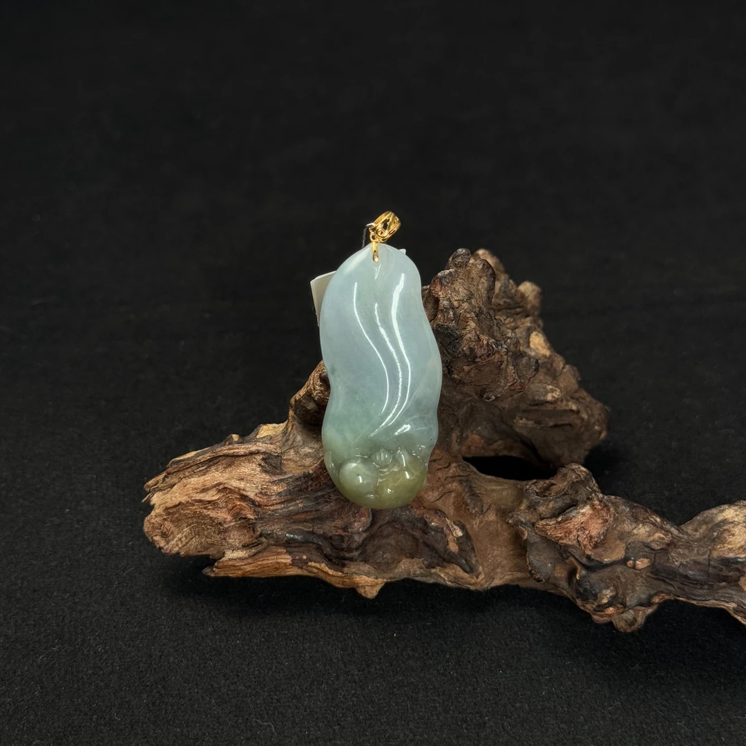 【诚翠拍品第九十七期午】翡翠23吊坠HQT7124金