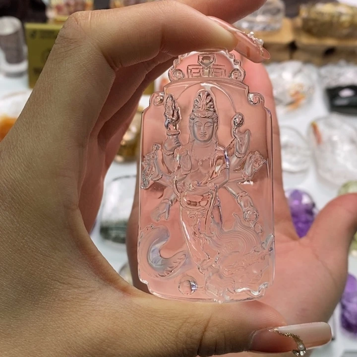 水晶颈饰未镶嵌金***?