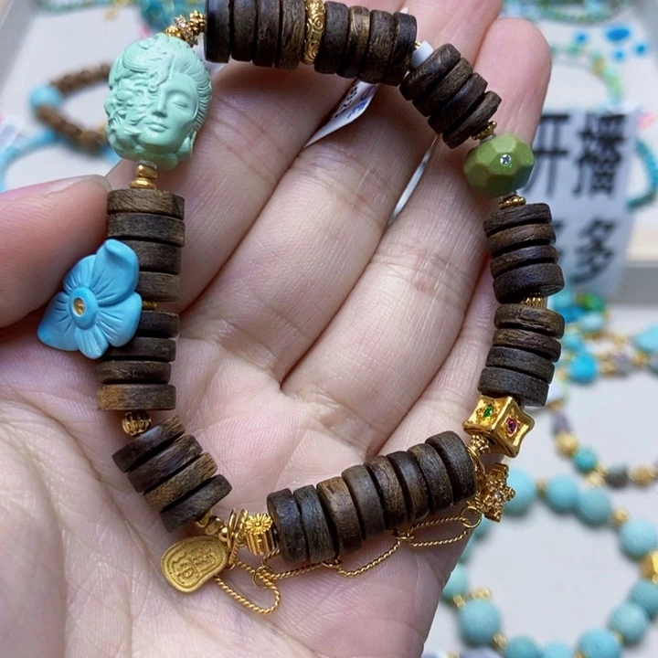 绿松石未镶嵌手链113