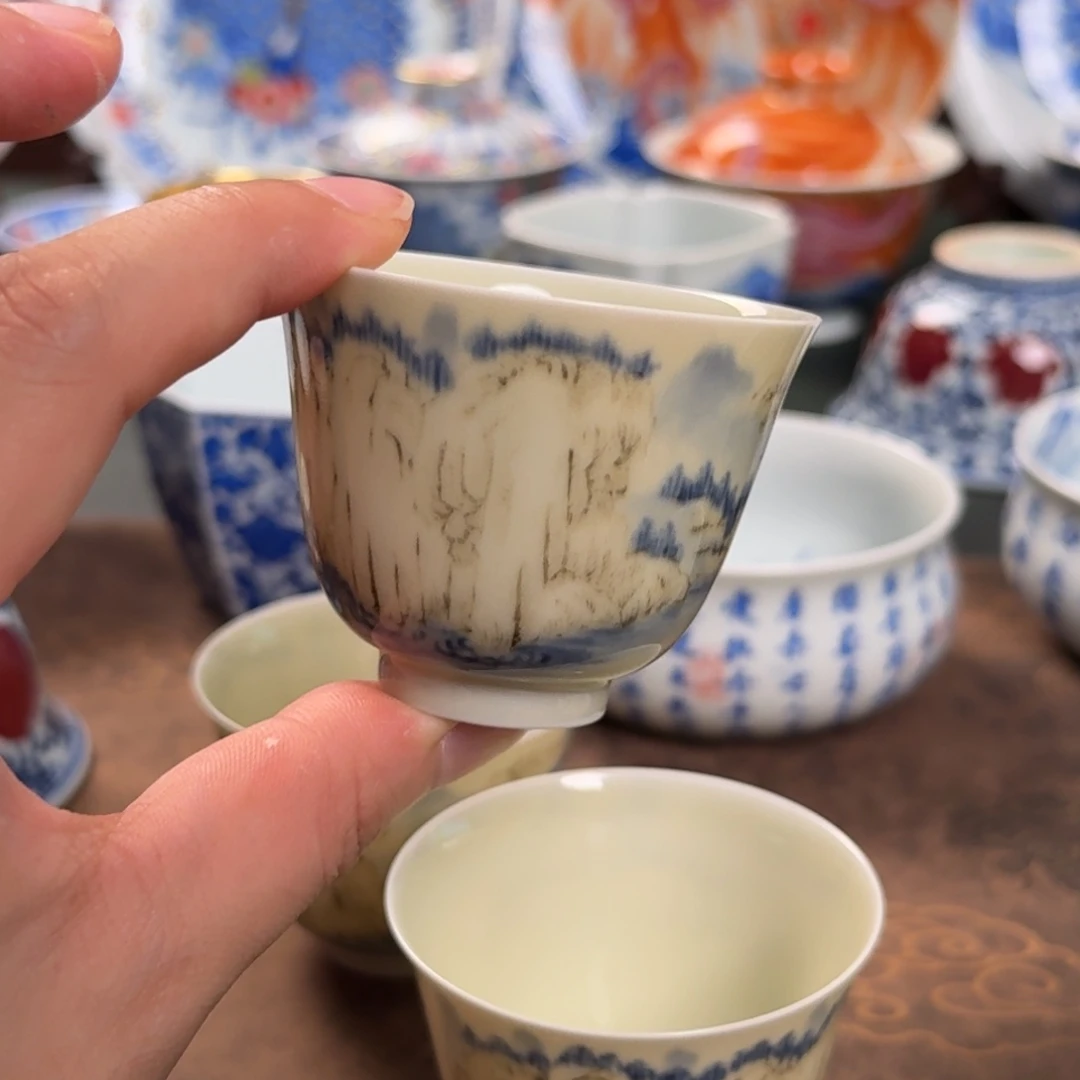 纯手工手绘陶瓷茶具