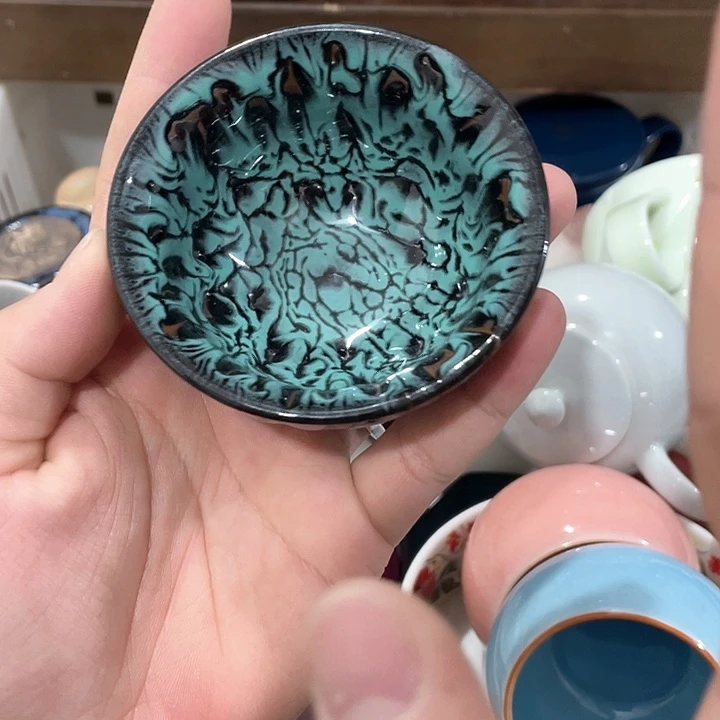 陶瓷茶具全部清清完回家过年