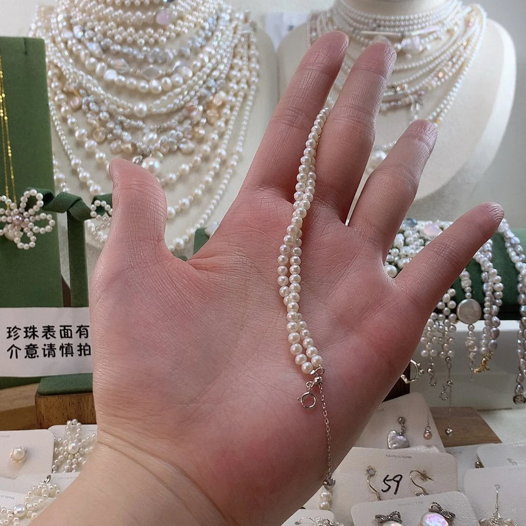 手绳合金淡水珍珠