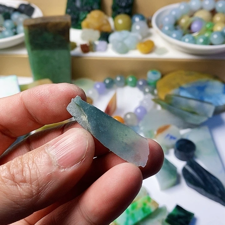 翡翠散珠天然翡翠A货