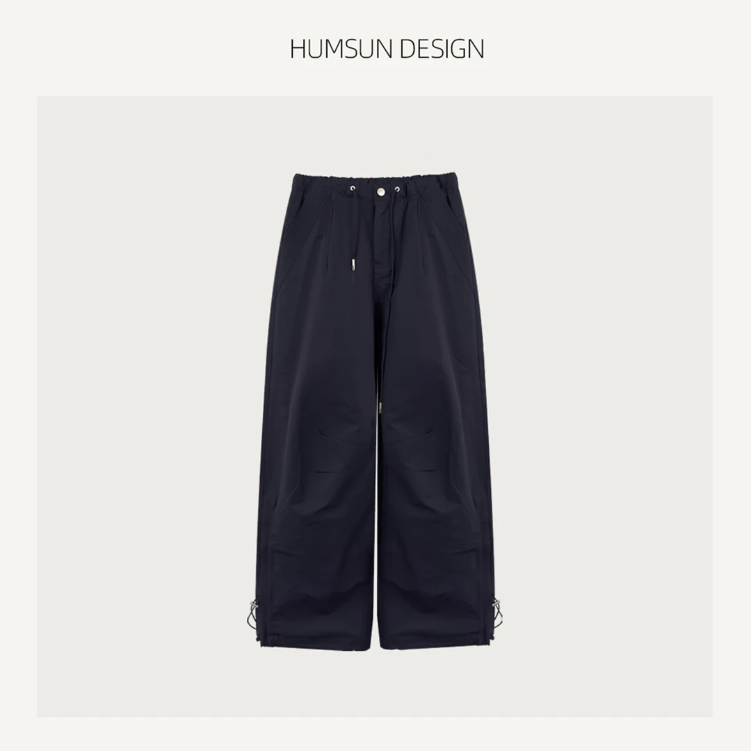HUMSUN/禾木笙「舒途」解构轻量感抽绳可调裤脚拉链工装裤 5A415
