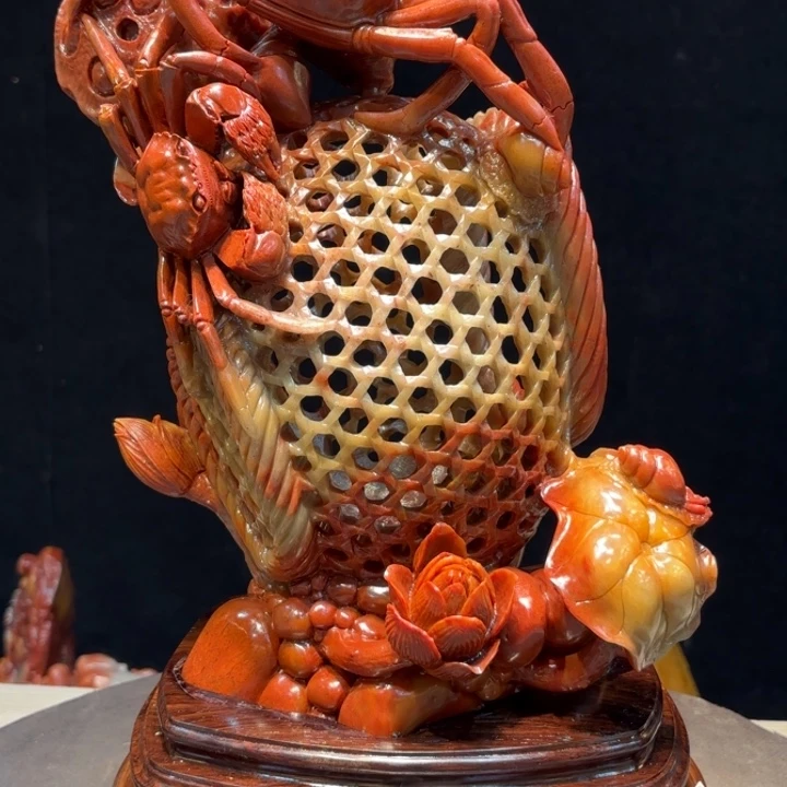 踏***空寿山石寿山石摆件