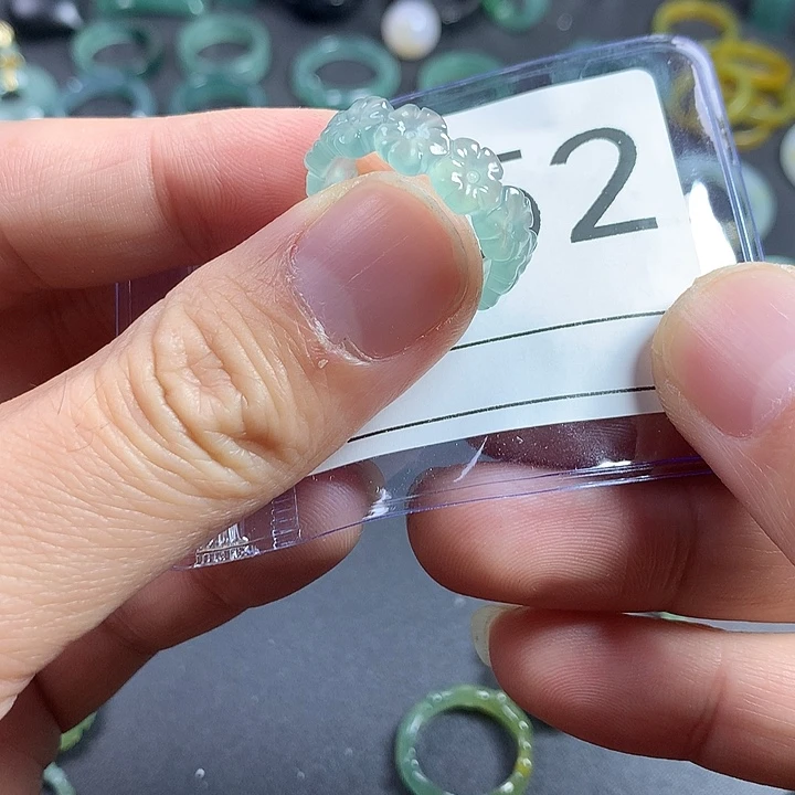 未镶嵌戒指翡翠陌****归花18号