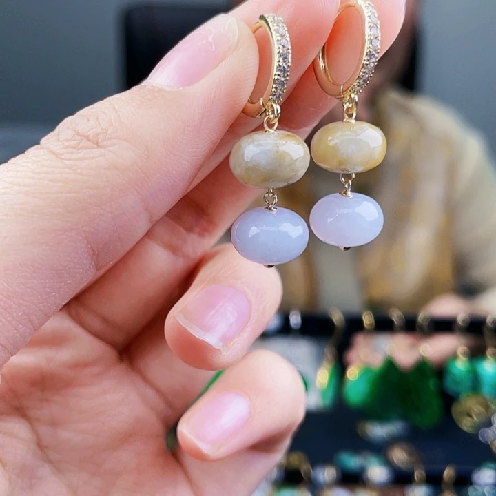 翡翠耳饰未镶嵌饰品