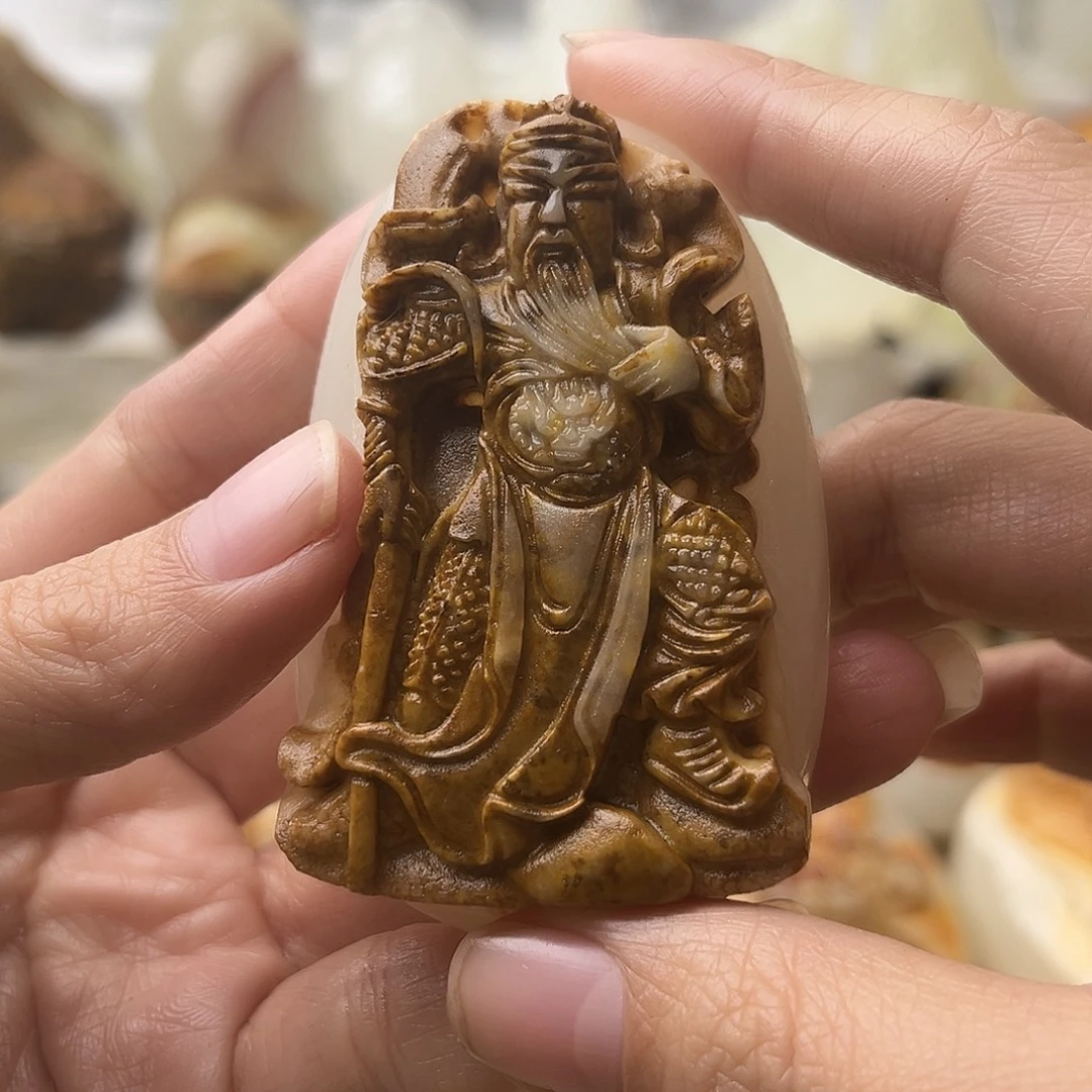 石材古青石不退换关公微瑕