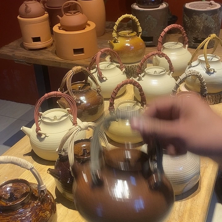 潮州砂铫壶柴烧水壶