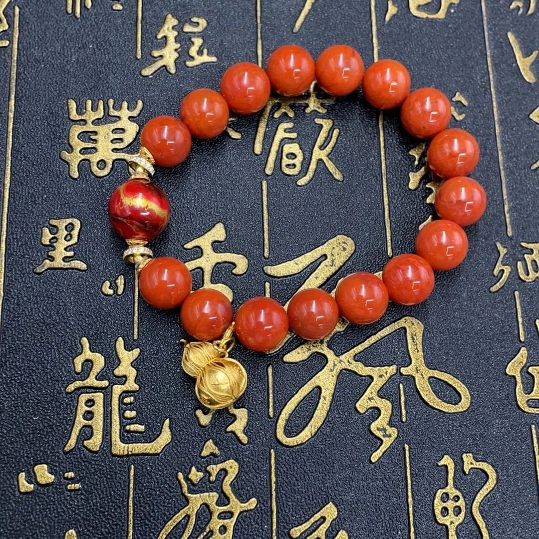 BY0625FZJT标013 北玉精选 南红手串