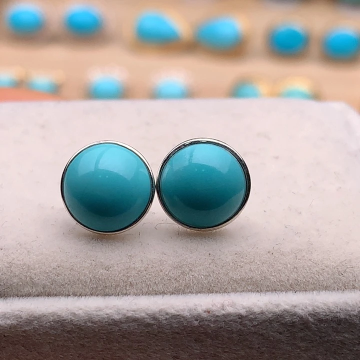 绿松石银S925镶嵌珠宝奇石