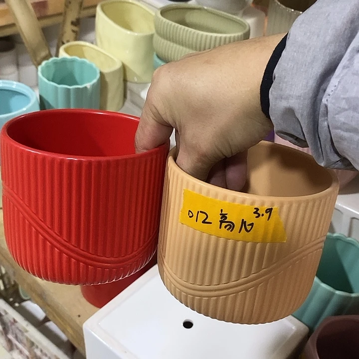 陶盆有孔 瑕疵针孔漏釉介意勿拍 口高