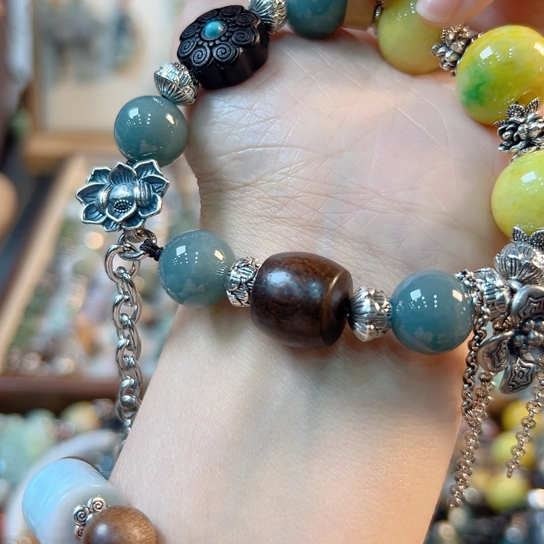 翡翠手链未镶嵌•*