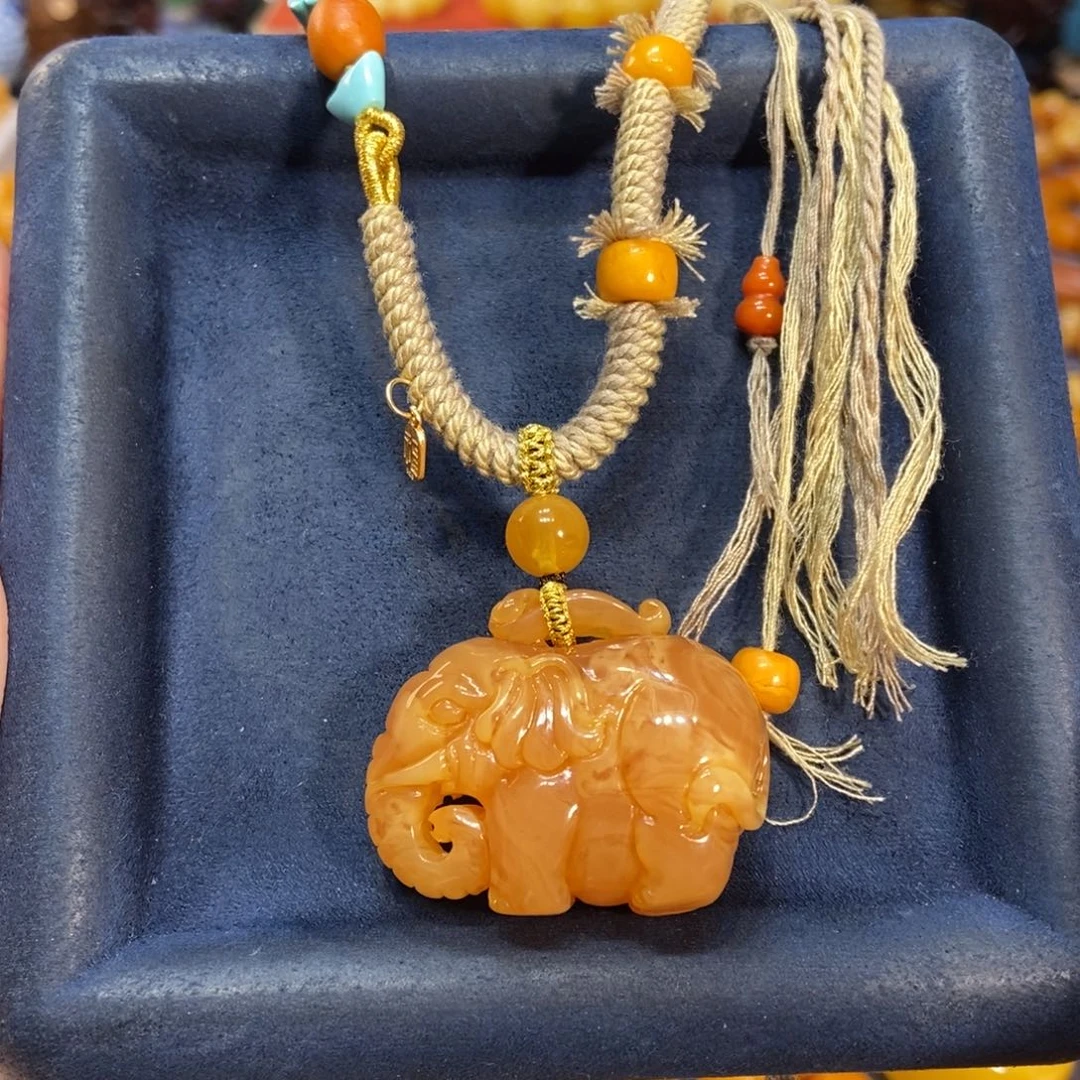 蜜蜡颈饰未镶嵌蜜蜡